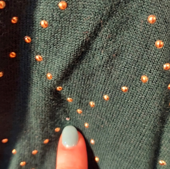 Womans Tommy Hilfiger Sweater size M Christmas Green - Picture 3 of 9